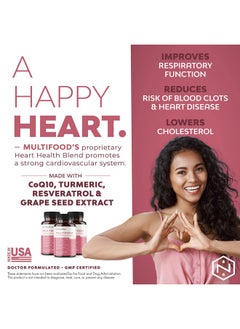 Nuvana Multifood Whole Food Multivitamin For Women ; Daily Vitamin With 21 Vitamins And Minerals ; Boosts Energy Supports Heart Gut & Immune Health ; Vegan And Nongmo ; Gmc Certified ; 60 Capsules  - Image 5