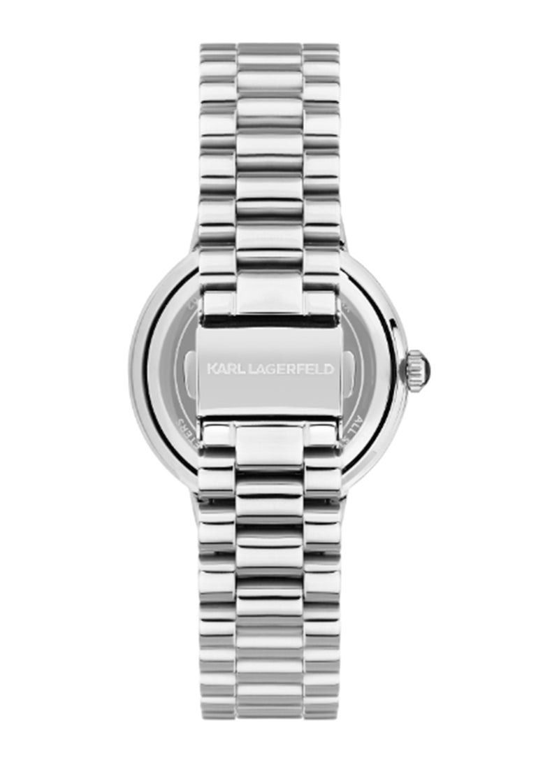 Karl Lagerfeld Women's 36MM Silver, Sunray Dial Stainless Steel Watch - R0553104502 - Image 3