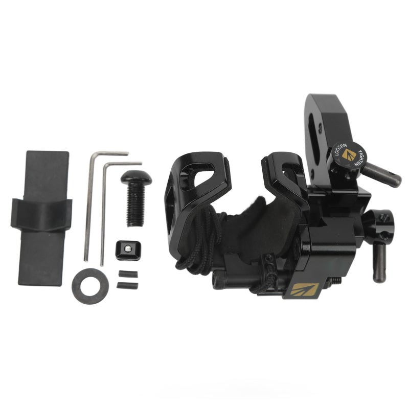 أباتشي قفل المواجهة من سبائك الألومنيوم مع مسند سهم كليك آرو للقوس المركب - إكسسوار صيد بالأسهم أسود اللون - Image 1