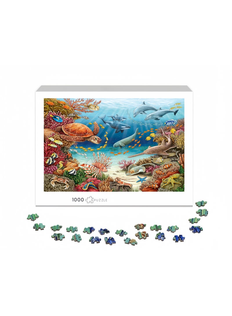 1000-Piece Painted Oil Painting Style Puzzle - Exquisite Art Puzzle Challenge, Perfect for Family Entertainment and Decoration - Image 1