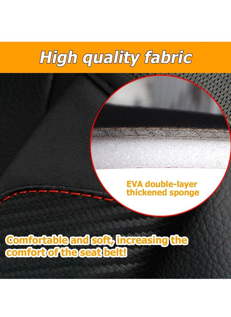 Generic - 1PC Car Seat Belt Cover, Carbon Fiber Seatbelt Shoulder Protection, Soft Car Seat Belt Strap Cushion Protect Your Neck and Shoulder, Car Accessories Seat Belt Pad for Car Truck (Black) - Image 1