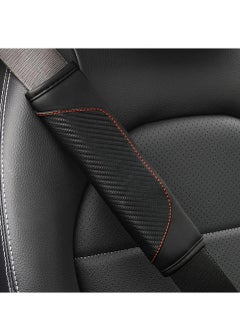 1PC Car Seat Belt Cover, Carbon Fiber Seatbelt Shoulder Protection, Soft Car Seat Belt Strap Cushion Protect Your Neck and Shoulder, Car Accessories Seat Belt Pad for Car Truck (Black)