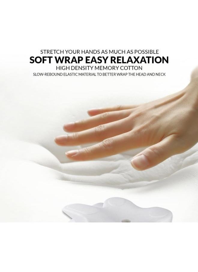 Butterfly-Shape Cervical Pillow for Shoulder and Neck Pain Relief, Memory Foam Neck Pillow Ergonomic Orthopedic Back & Stomach Sleeping Pillow with Breathable & Washable Cover (Grey)