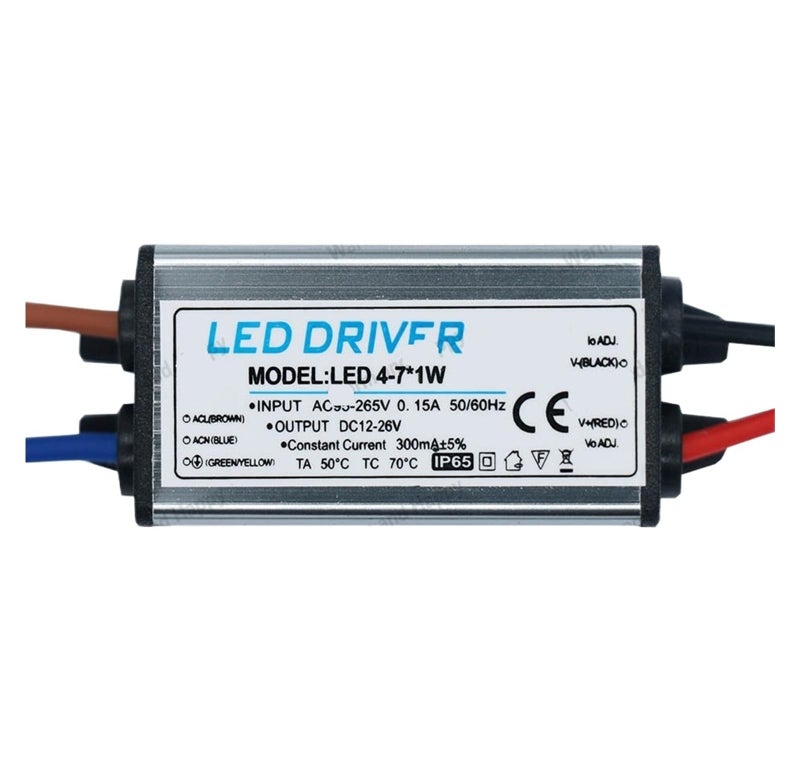 Waterproof IP65 LED Driver Power Supply 4 7W DC12 26V 300mA AC95 265V Lighting Transformer - Image 2