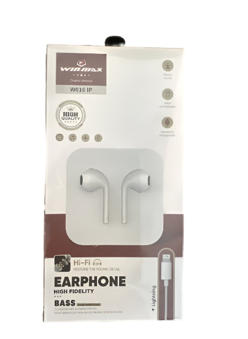 Winmax Ultra-clear Stereo iPhone Earphones with Built-in Volume Control
