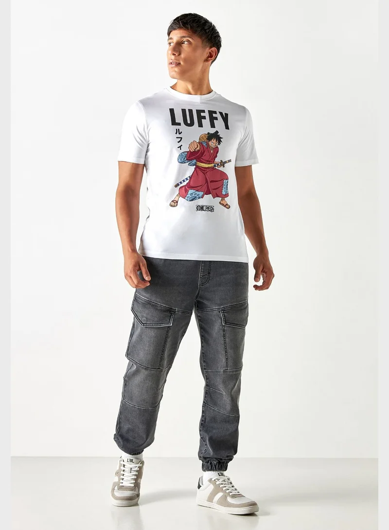 SP Characters Luffy Crew Neck T-Shirt
