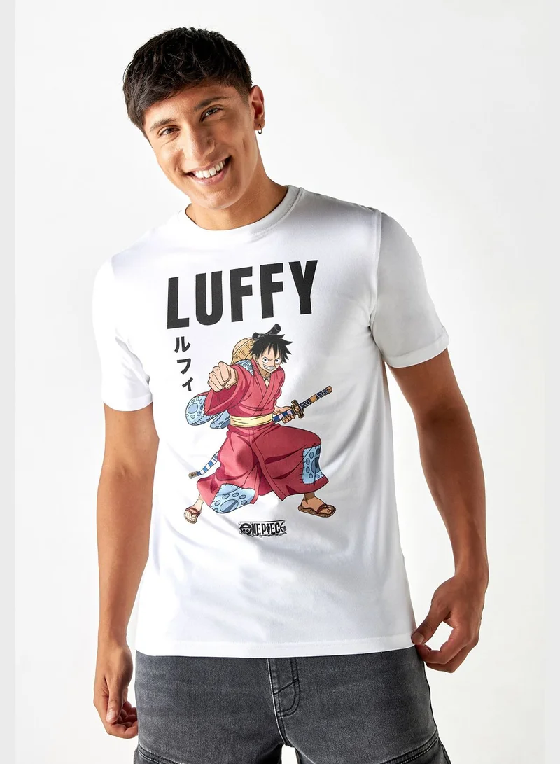 SP Characters Luffy Crew Neck T-Shirt