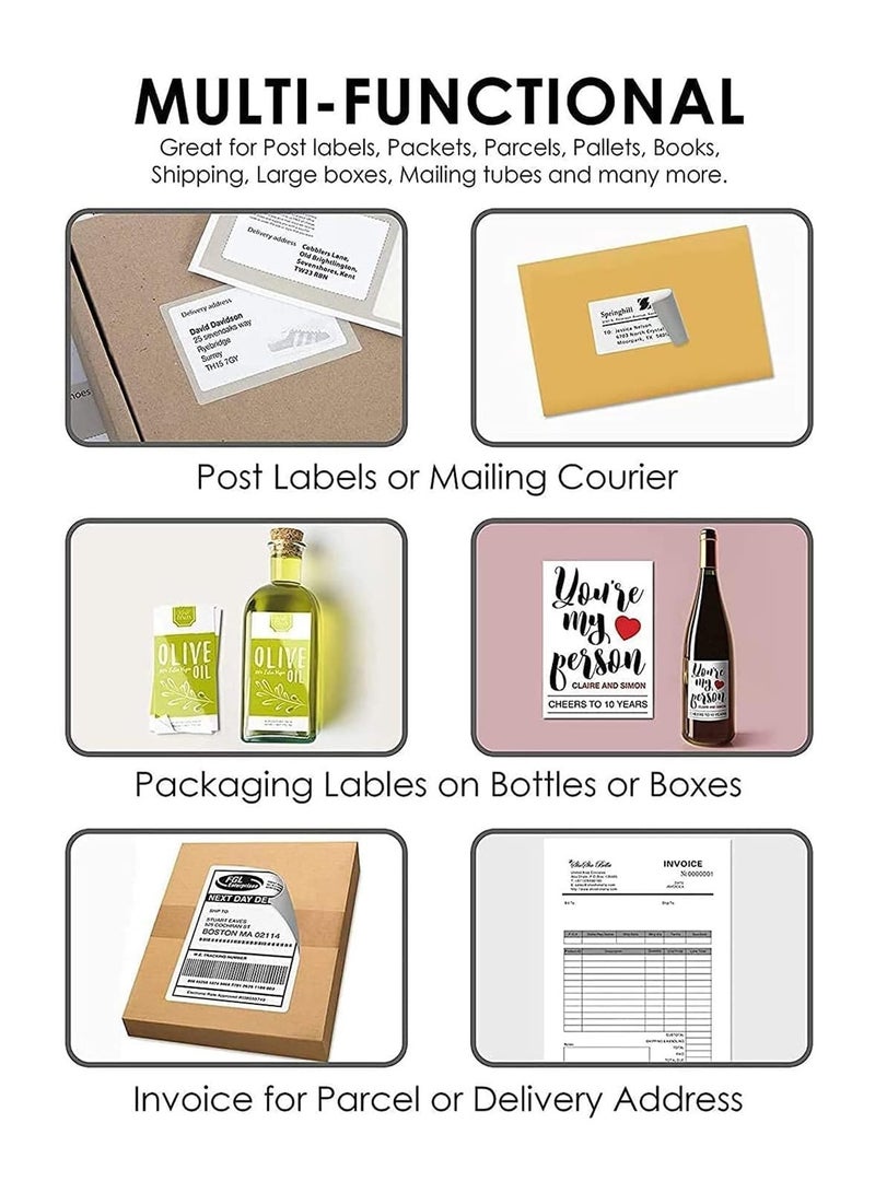 Formtec 100-Piece A4 Size Sticker Paper 1 Label Per Sheet - Image 3
