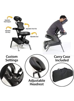 4beauty Therapy 4beauty Therapy Hjiama Therapy Chair portable Folding Massage Spa Tattoo Chair Adjustable Face Cradle Chair Table de Massage Chair beauty salon furniture chair Massage Chair  - Image 3