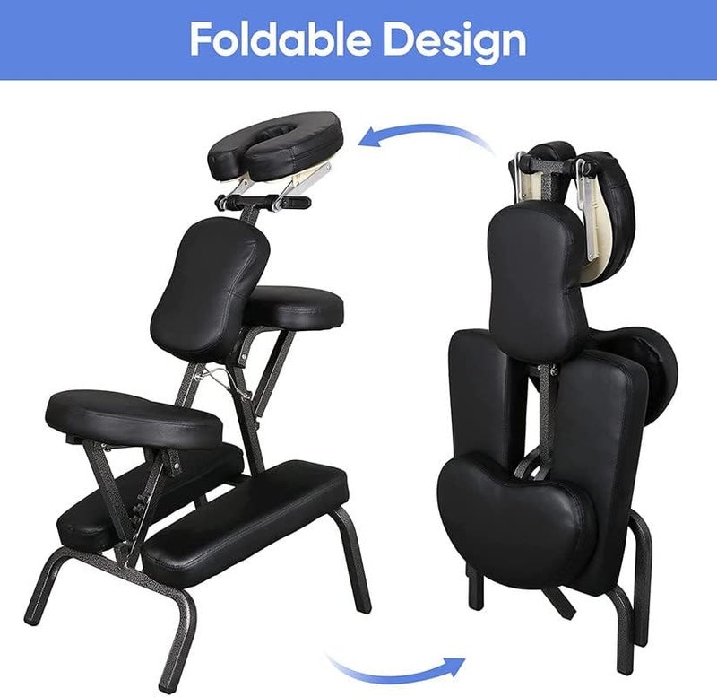 4beauty Therapy 4beauty Therapy Hjiama Therapy Chair portable Folding Massage Spa Tattoo Chair Adjustable Face Cradle Chair Table de Massage Chair beauty salon furniture chair Massage Chair  - Image 5