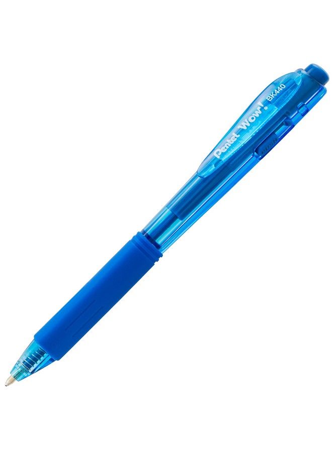 Pentel Wow! Ballpoint Pen (1.0Mm) Med. Line Blue Ink 60Pk Canister (Bk440Pc60C) - Image 4