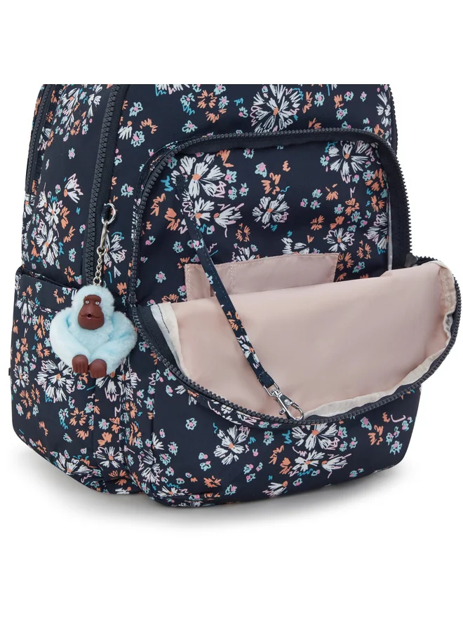 kipling Seoul College Flower Field Large Backpack (With Laptop Compartment)