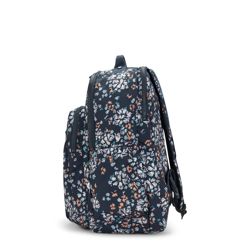 kipling Seoul College Flower Field Large Backpack (With Laptop Compartment)