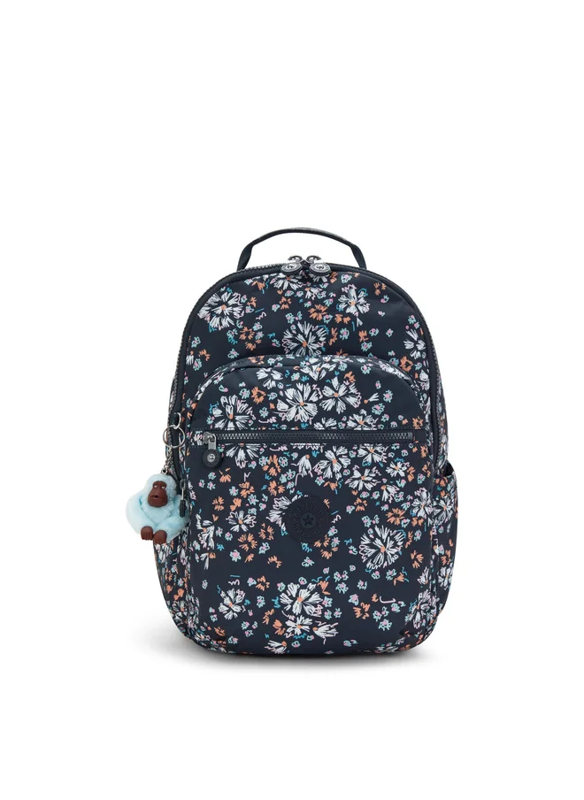 kipling Seoul College Flower Field Large Backpack (With Laptop Compartment)