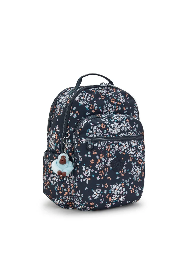 kipling Seoul College Flower Field Large Backpack (With Laptop Compartment)