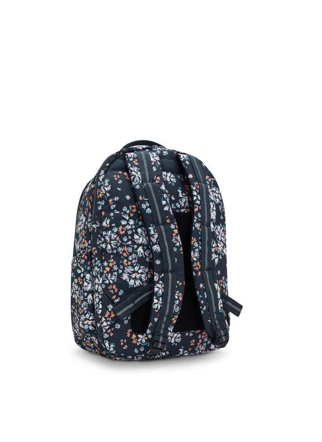 kipling Seoul College Flower Field Large Backpack (With Laptop Compartment)