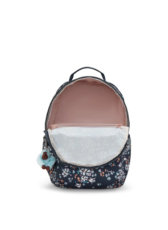 kipling Seoul College Flower Field Large Backpack (With Laptop Compartment)