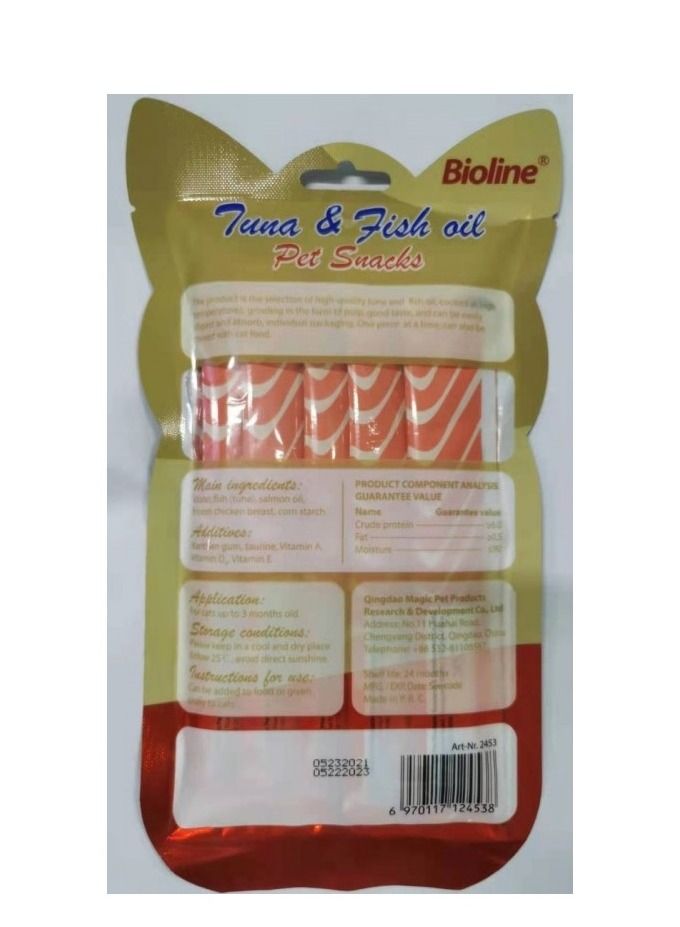 Bioline Tuna And Fish Oil Cat Treats  5X15G - Image 2
