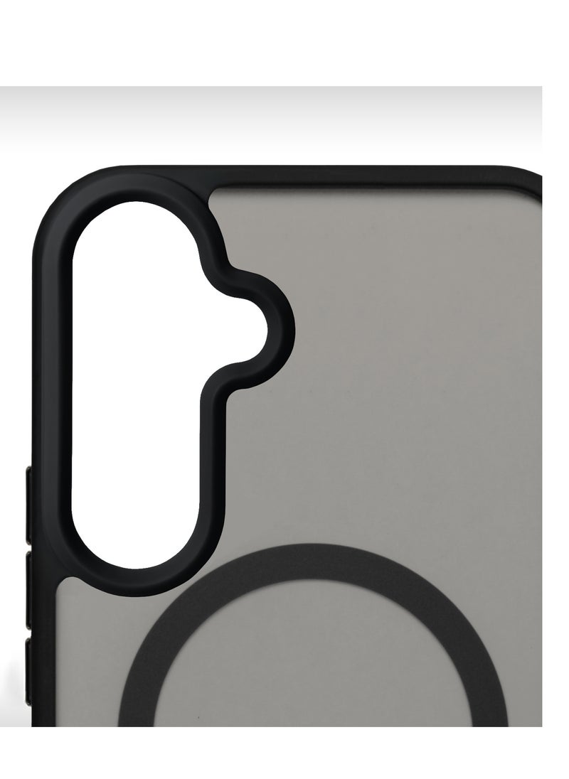 ELLAGECASE - Black Stylish Case for Samsung Galaxy S23 FE, Solid Camera Protection, Shockproof, Enhanced Protection, Compatible with MagSafe and Wireless Charging - Image 1