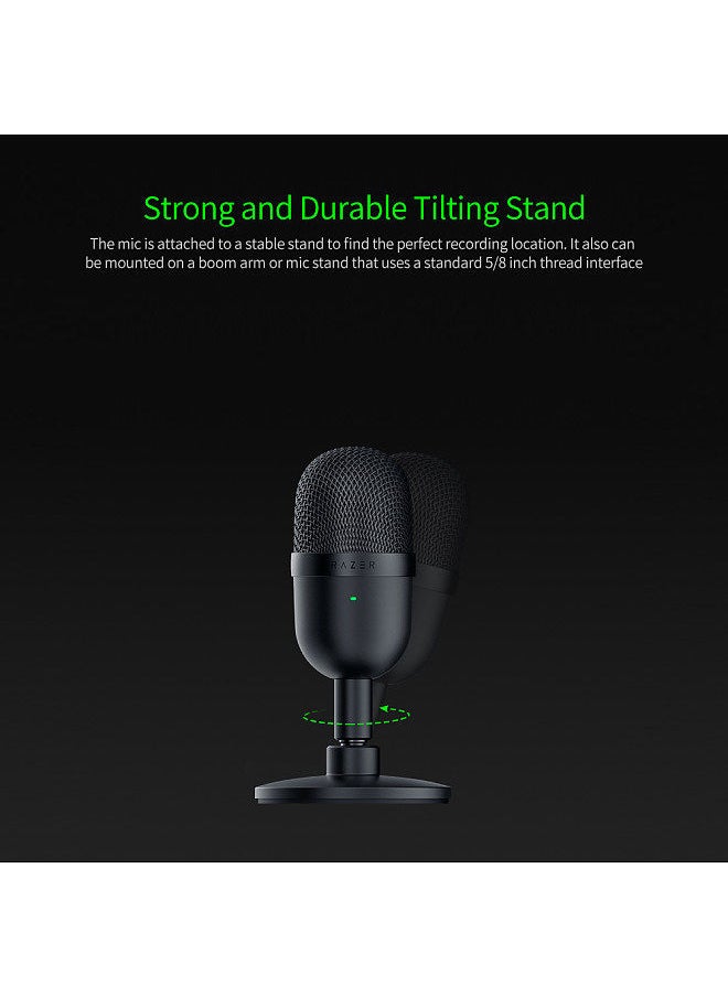 RAZER - Mini USB Capacitor microphone Desktop desktop PC K Song game live microphone silver - Image 1