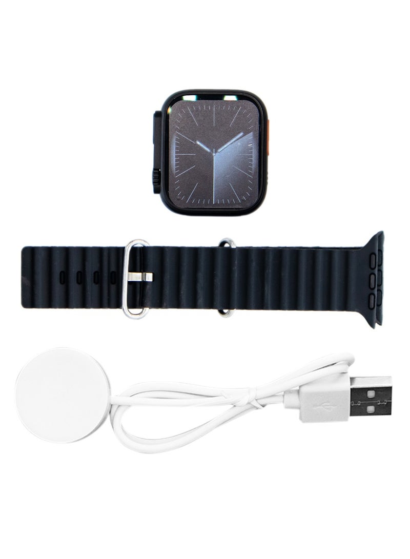 iBRIT 49mm Smart Watch iBrit Ultra Aluminum Case Support Bluetooth Calling Wireless Charging Health Care Black - Image 3