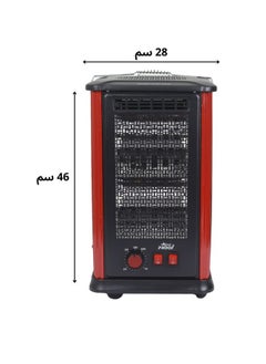 PROOF 5-way high efficiency electric heater 2000 watt quartz radiant heater wheels for easy movement  - Image 4