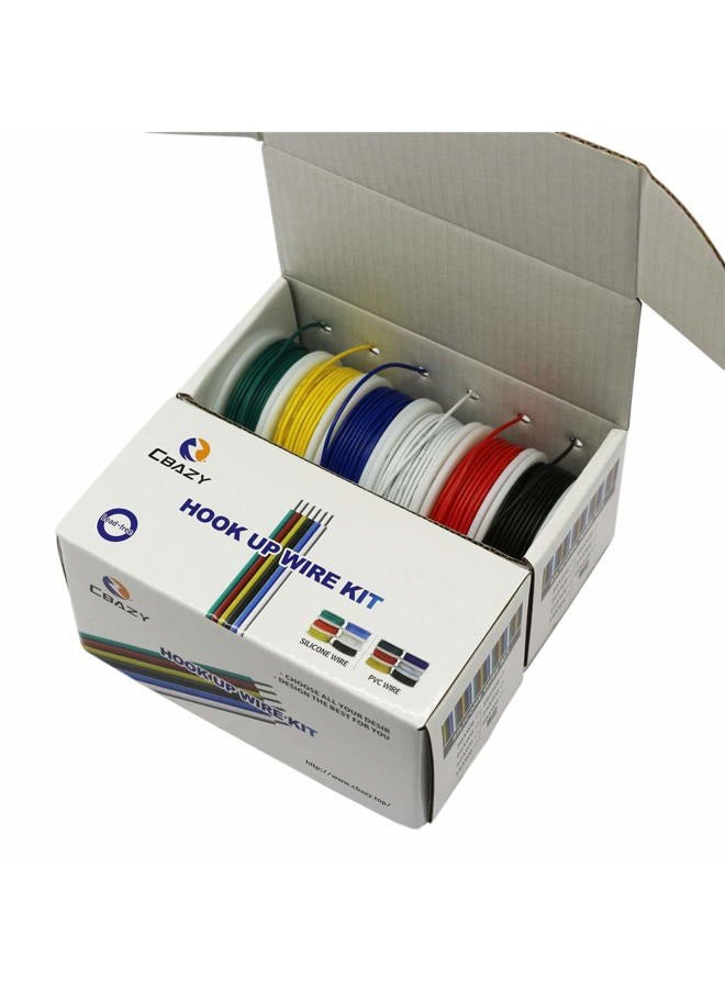 CBAZY Hook up Wire Kit (Stranded Wire Kit) 18 Gauge 6 colors 16.4 feet Each Electrical Wire 18 AWG - Image 4
