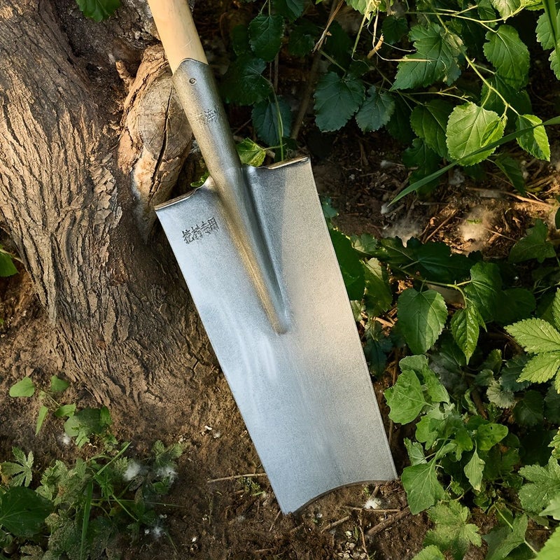 Semi Circular Metal Elongated Bobbin Shovel For Tree Digging Trench Digging Barrel Type - Image 1