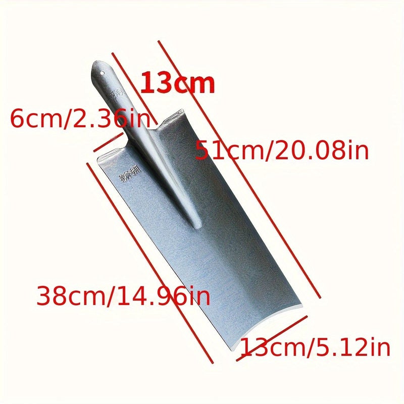 Semi Circular Metal Elongated Bobbin Shovel For Tree Digging Trench Digging Barrel Type - Image 2