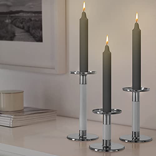 Aura Decor Unscented Pure Wax Stick Candle Pack of 20 (Black) - Image 4