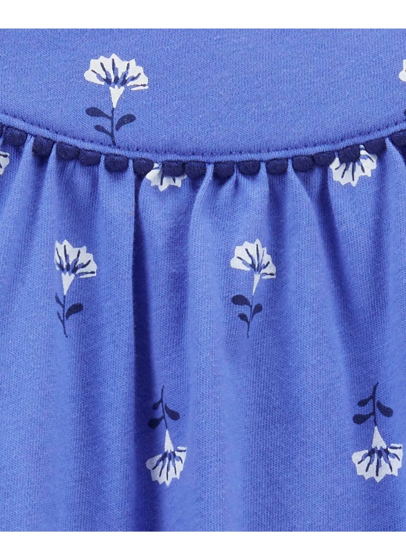 carter's Carter's Floral Tank Sunsuit - Blue  - Image 2