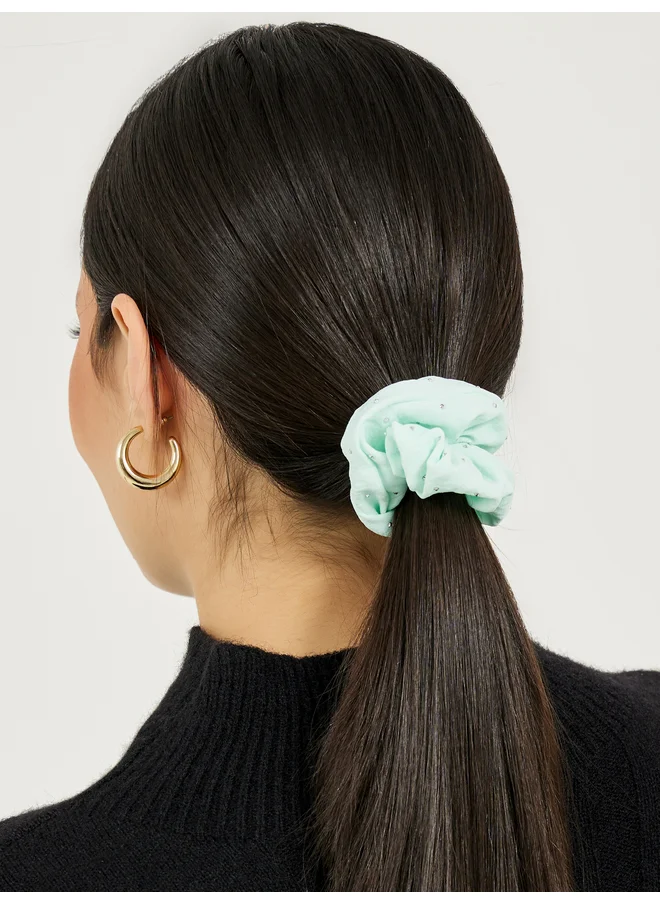 Styli Styli Set of 2 - Embellished Hair Scrunchie
