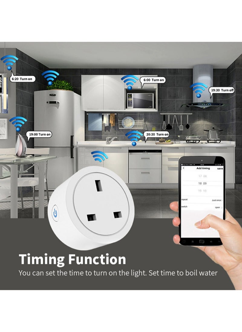 يوك - ذكي واي فاي مقبس الحائط 16A 2.4GHz التحكم عن بعد المنزل الذكي ميني مقبس توقيت لاسلكي مقبس 2 قطعة - Image 1