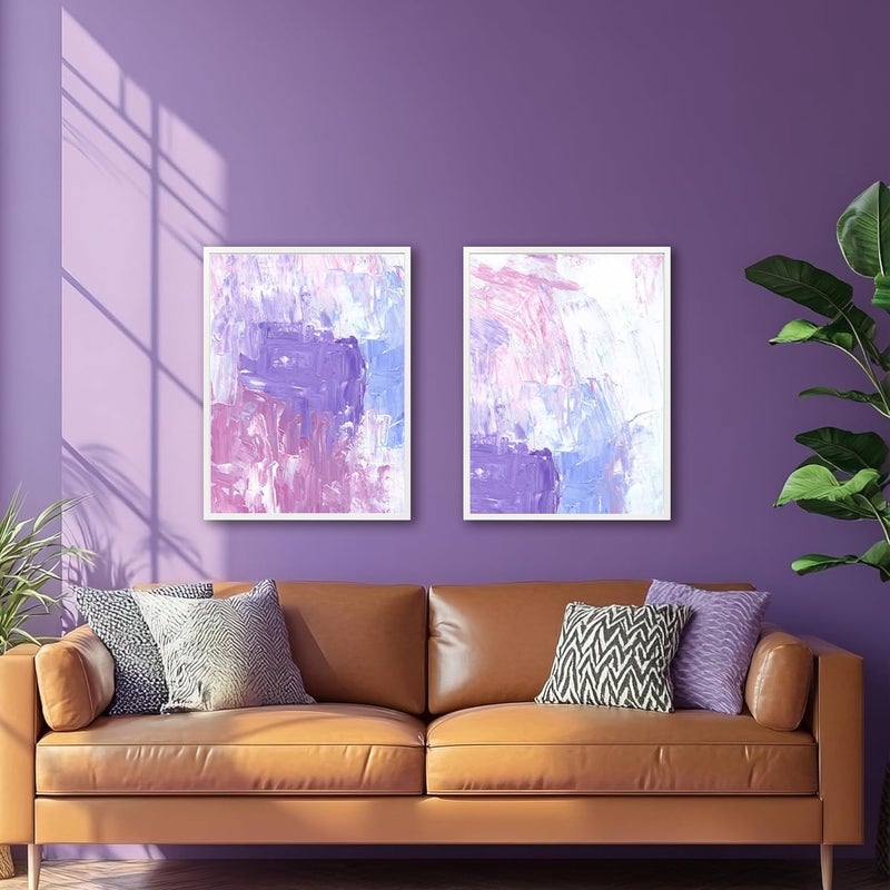 KAIWIN إطار صور مقاس 40X50 أبيض مجموعة من 2، إطار ملصق خشبي، إطارات صور 40x50 للتعليق على الحائط للعرض في المنزل، المكتب، المعرض، العطلات مع الصور، الملصقات، الألغاز - Image 3