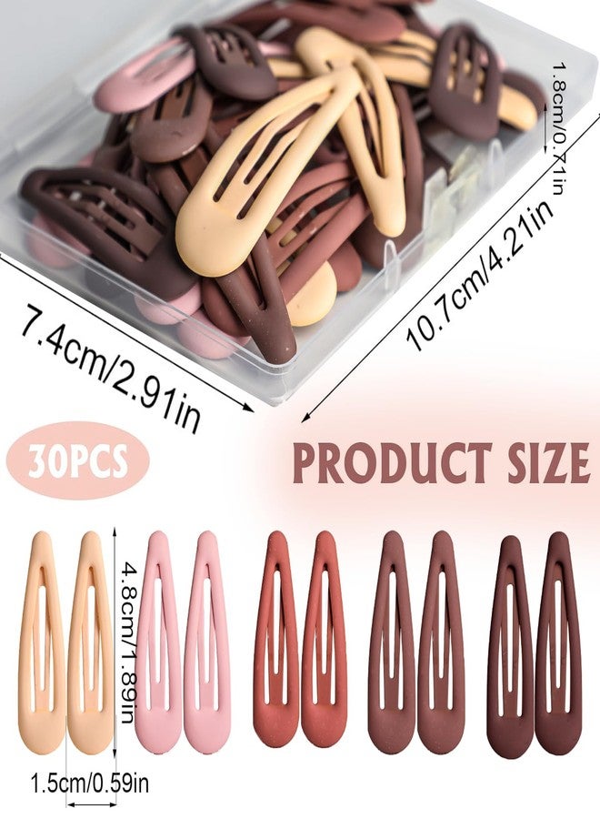 Motroce 30PCS Non-Slip Metal Hair Clips, 4.8cm/1.89 Inch Small Barrettes Hair Accessories for Women and Girls (5 Colors) - Image 4