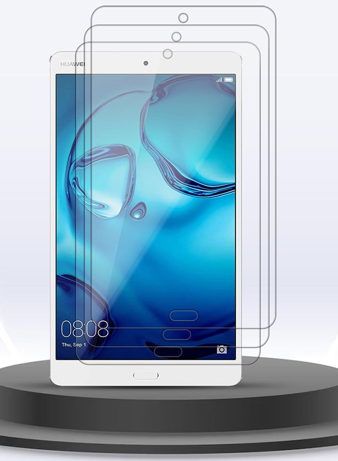 CATANES 3 Packs For Huawei MediaPad M3 8.4 Tablet Screen Protector Anti-Glare 9H Hardness Tempered Glass Scratch Resistant HD Display Screen Protector - Image 3