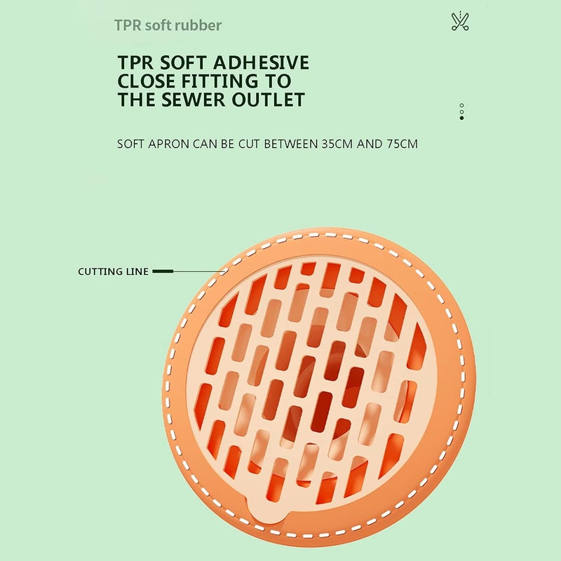 klarako Drain Backflow Preventer, Drain Hair Catcher Silicone Sink Strainer, Floor Drain Anticlog, Toilet Floor Drain Toilet Deodorant Suitable for Kitchen and Bathroom (Pink) - Image 5