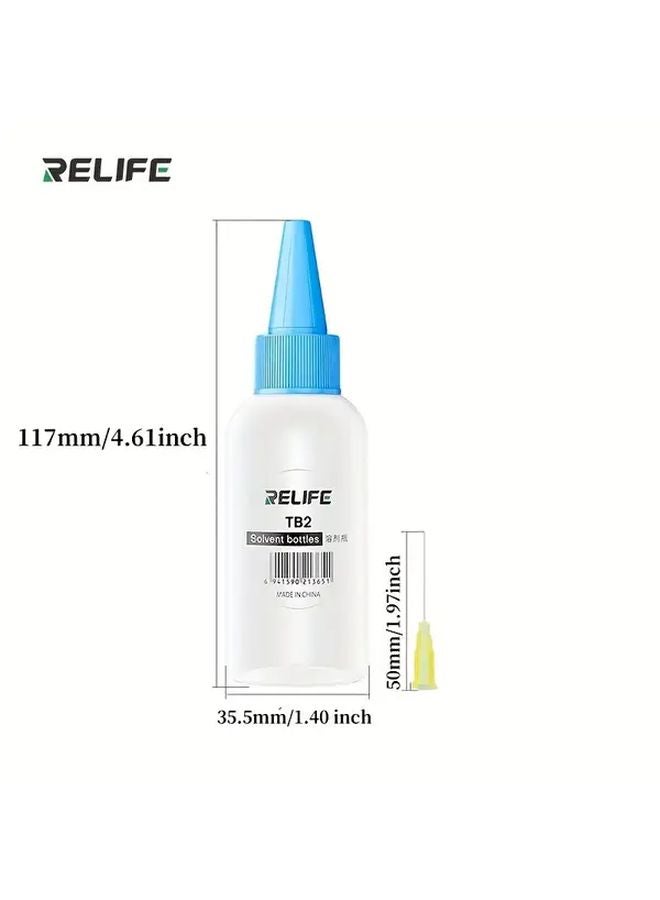 RL TB2 Model 1.69oz Solvent Bottle With Needle Tip For Phone Repair LCD Screen Removal - Image 1