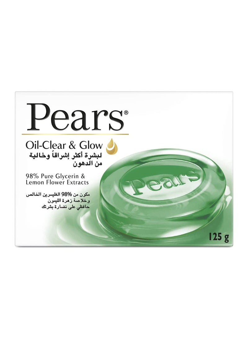 Pears Two Pieces of Soap Oil Clear With Lemon Flower extract & 98% pure Glycerin,125g  - Image 2