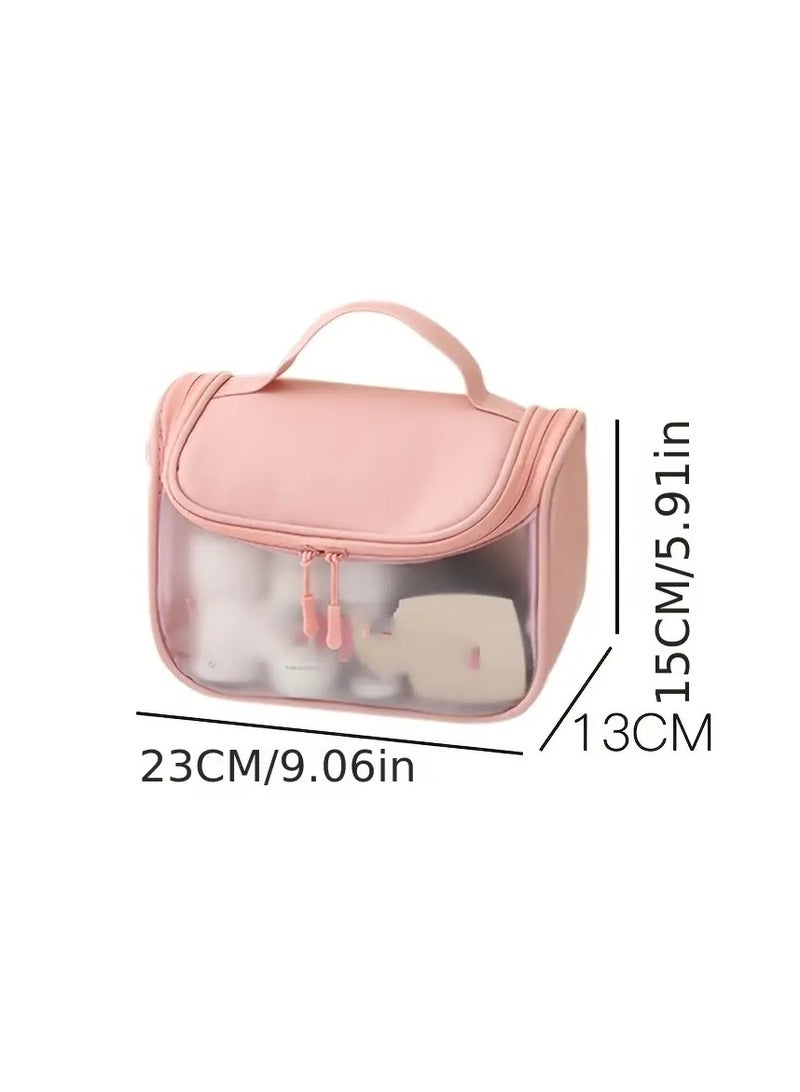 High-Quality Waterproof Women's Makeup Bag for Travel and Toiletries Organization - Black - Image 2
