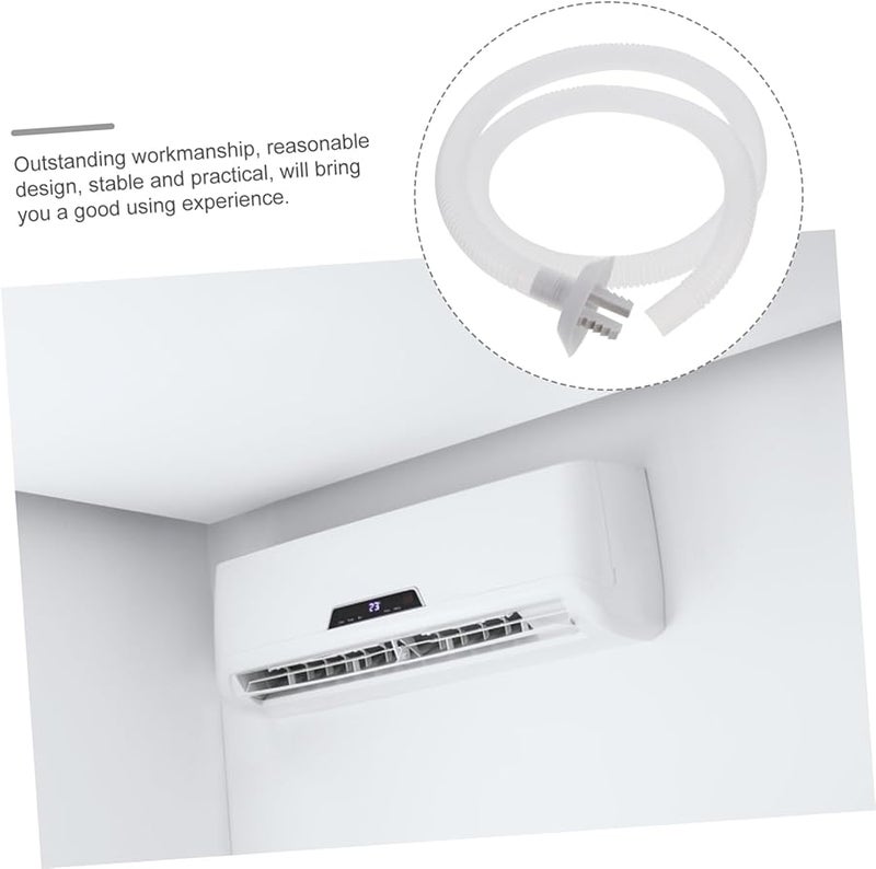 موصل خرطوم تصريف التيار المتردد الأبيض مع أنبوب الفينيل لوحدات تكييف الهواء المنفصلة والنوافذ - Image 4