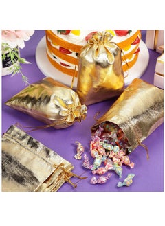 SYOSI 100pcs Drawstring Pouches Bags 5 x 7 Inch Jewelry Watches Earrings Bracelets Lipstick Baby Shower Party Wedding Favor Cookies Candy Bags  - Image 2