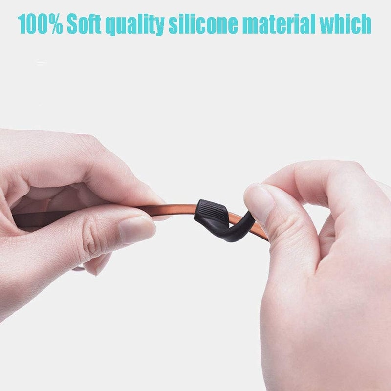 Endlanoo HKIDEE Eyeglass Ear Grip, Anti - Slip Comfortable Silicone Elastic Eyeglasses Retainers For Sunglasses Reading Glasses Eyewear, Sport Eyeglass Strap, 12 Pairs - Image 5