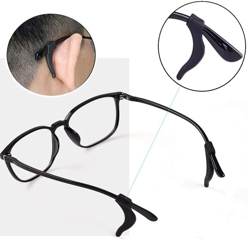 Endlanoo HKIDEE Eyeglass Ear Grip, Anti - Slip Comfortable Silicone Elastic Eyeglasses Retainers For Sunglasses Reading Glasses Eyewear, Sport Eyeglass Strap, 12 Pairs - Image 4