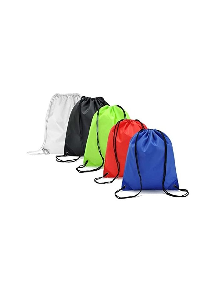 PRINTSHOP4ME Drawstring Gym Waterproof Backpack For Women Men Boys Girls And Teenagers (5 Pcs) - Image 1