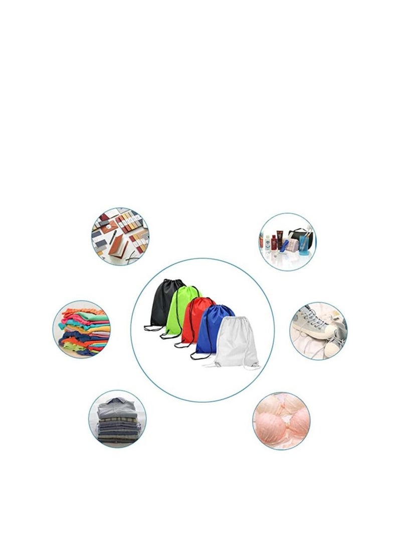 PRINTSHOP4ME Drawstring Gym Waterproof Backpack For Women Men Boys Girls And Teenagers (5 Pcs) - Image 5