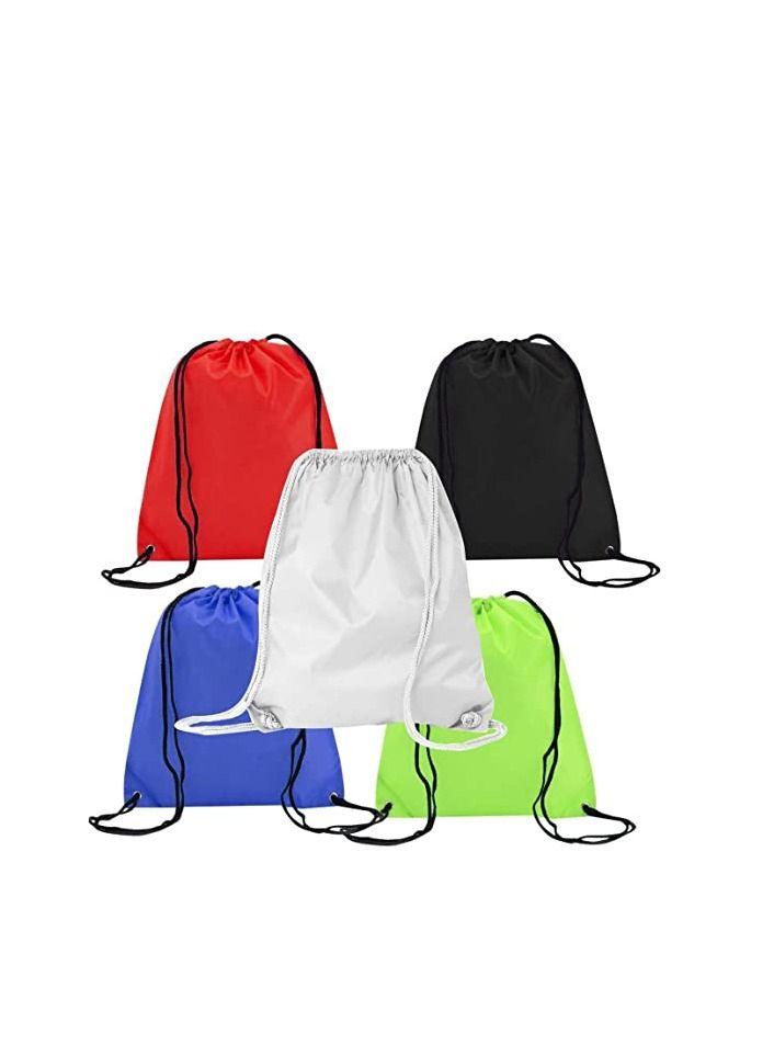 PRINTSHOP4ME Drawstring Gym Waterproof Backpack For Women Men Boys Girls And Teenagers (5 Pcs) - Image 2