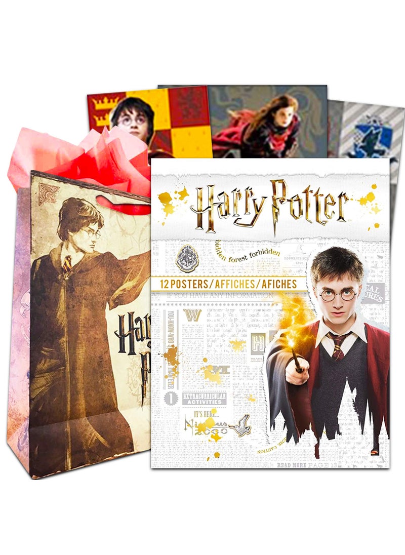 Harry Potter Harry Potter Poster Book Super Set ~ 12 Harry Potter Posters Featuring Harry  Ron  Hermione  and More (Harry Potter Room Decor) 