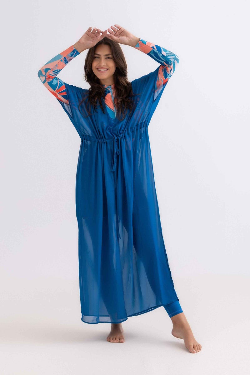 Libra Sport Chiffon Dress - Petroleum - Image 3