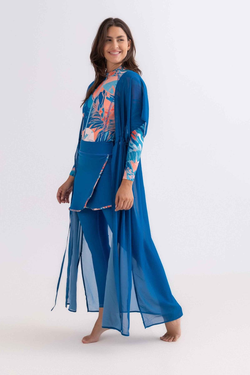 Libra Sport Chiffon Dress - Petroleum - Image 1